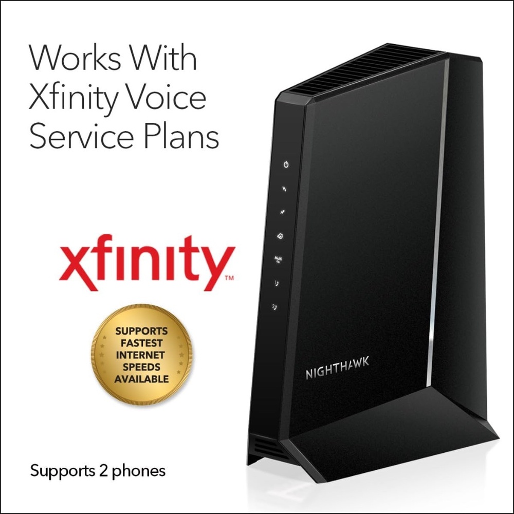 NETGEAR Nighthawk Multi-Gig Cable Modem with Xfinity Voice (CM2050V) - Picture 2 of 7